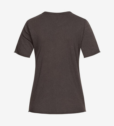 Produktbild f�r 'Damen T-Shirt Revolt Print mit Rollsaumkante phantom'