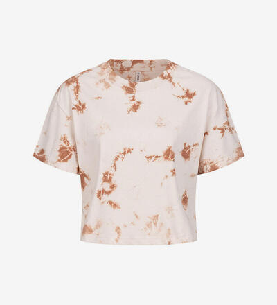 Produktbild f�r 'Damen Cropped T-Shirt Tie Dye Farbverlauf Print'