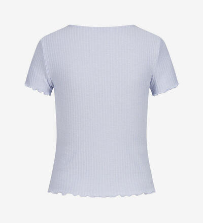 Produktbild f�r 'Damen NOOS Ribbed T-Shirt mit Frilldetails'