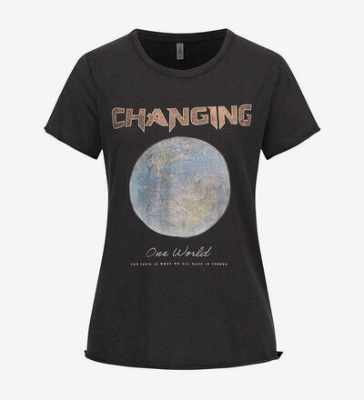 Produktbild f�r 'Damen T-Shirt in Changing World Print'