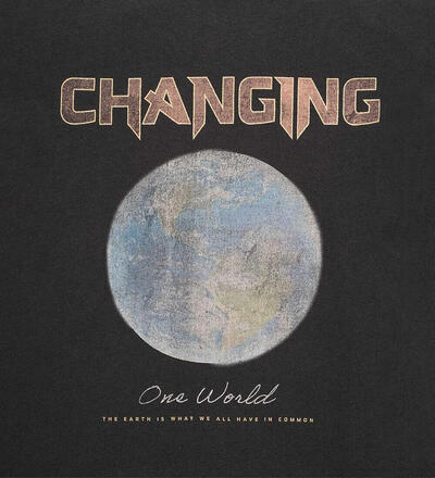 Produktbild f�r 'Damen T-Shirt in Changing World Print'