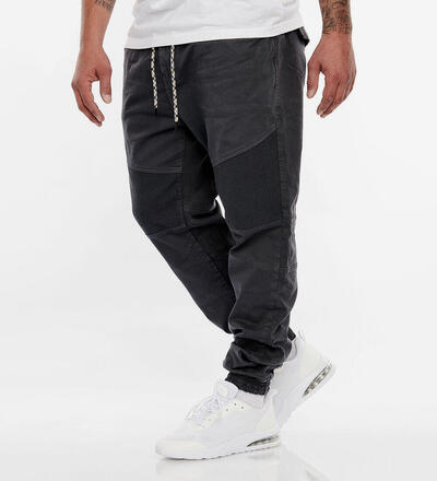 Produktbild f�r 'Herren Biker Stoffhose 5-Pockets Tunnelzug Rippb�ndchen'