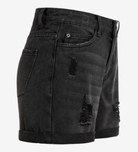 Produktbild f�r 'Damen kurze Mom-Fit Jeans Shorts Destroyed Look'
