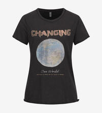 Produktbild f�r 'Damen T-Shirt in Changing World Print'